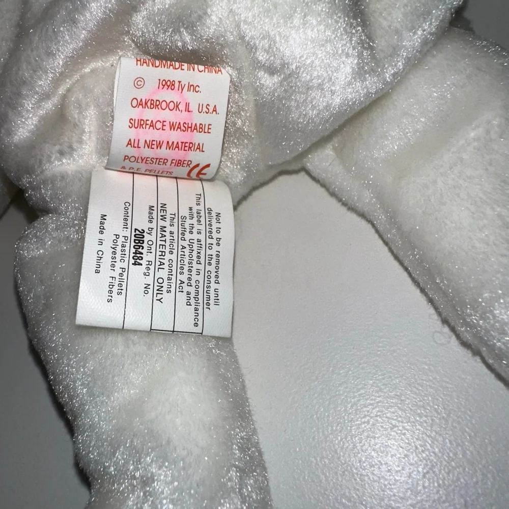 Ty Beanie Baby Halo Angel Bear Plush Toy White NEW NWT Canadian Tush Tag MINT